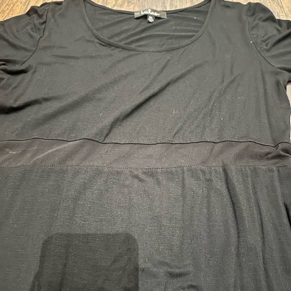 Lulus Maxi Dress with Front/Side Slit and Sheer Panel at Waist - Picture 6 of 7